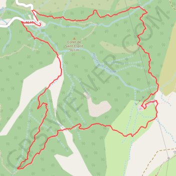 Mine de l Eguisse GPS track, route, trail