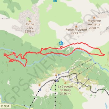 Boucle du Soussouéou GPS track, route, trail