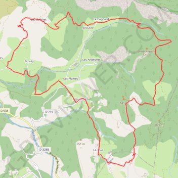 Serre Antoine GPS track, route, trail