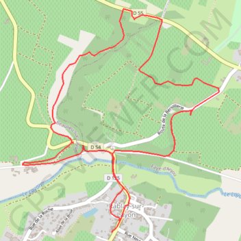 RABLAY SUR LAYON GPS track, route, trail