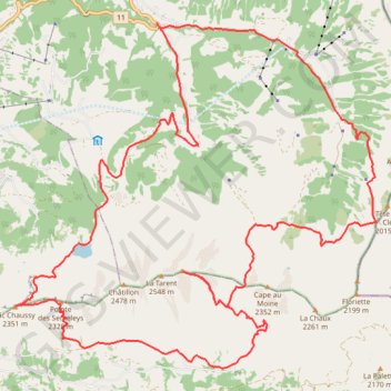 Barlatay GPS track, route, trail
