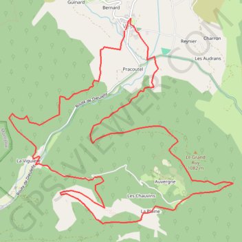 Le Peinard GPS track, route, trail