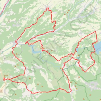 Ginasservis et les Lacs du Verdon GPS track, route, trail