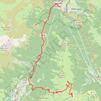 Bederet - Col de Riou - Cauterets GPS track, route, trail