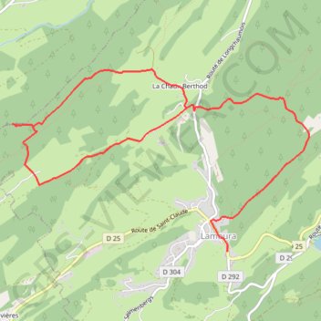 La Grotte du Célary - Lamoura GPS track, route, trail