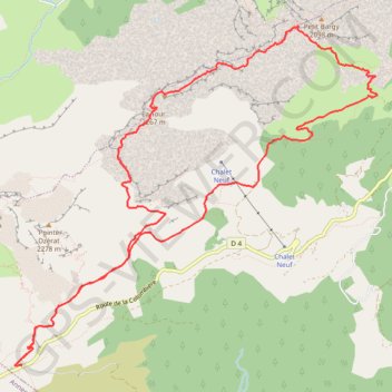 Traversée du Grand Bargy depuis le Col de la Colombière GPS track, route, trail