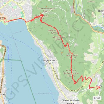 Tour du lac d'Annecy J1 GPS track, route, trail