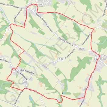 Corronsac GPS track, route, trail