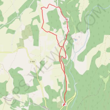 Le Contadour GPS track, route, trail