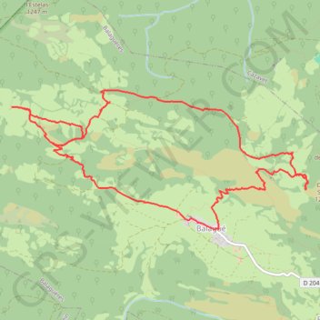 Granges de Belanqué GPS track, route, trail