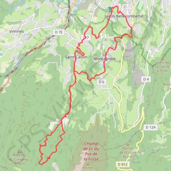 Boucle Jacob GPS track, route, trail