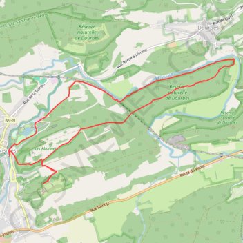 Nismes : On dirait le Sud (Fondry des Chiens) GPS track, route, trail