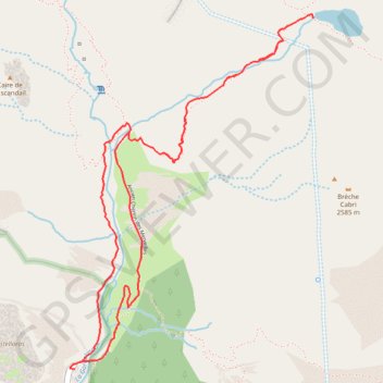 Repérage - lac autier GPS track, route, trail