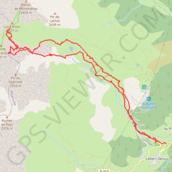 Ballade en Lauzière GPS track, route, trail