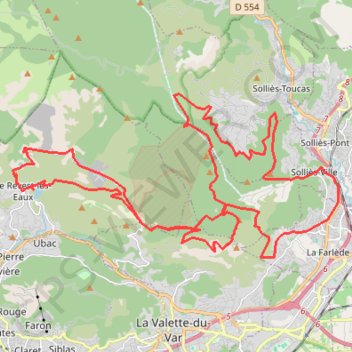 Le grand tour du Coudon GPS track, route, trail