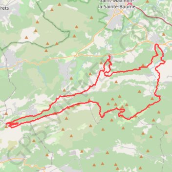 Crêtes de la Sainte-Baume et d'Agnis GPS track, route, trail