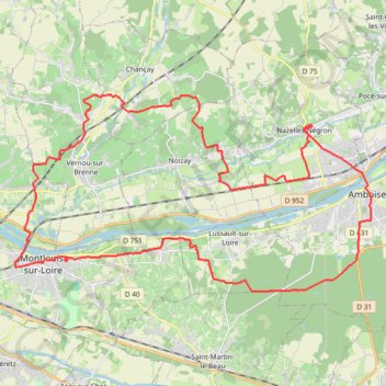 Autour de la Loire par le Château de Valmer GPS track, route, trail