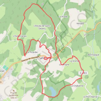 Vie d'antan - Saint-Dézéry - Pays de Haute Corrèze GPS track, route, trail