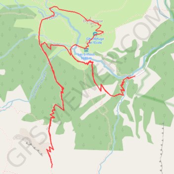 Montée au lac Farravel GPS track, route, trail