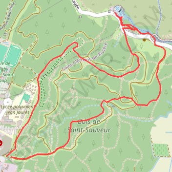 Source du Lez GPS track, route, trail