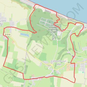 Colleville-sur-Mer (14710) GPS track, route, trail