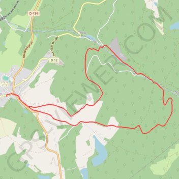 Chemins du Cœur des Vosges - La Hutte GPS track, route, trail