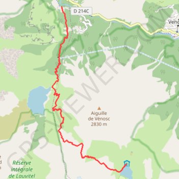 Tour de l'Oisans - Refuge de la Muzelle au Bourg d'Oisans GPS track, route, trail