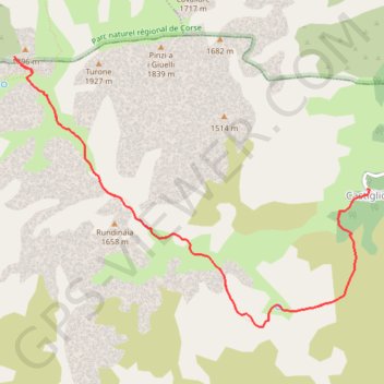 Grotte de Scaffa et Bocca Pastricciola GPS track, route, trail