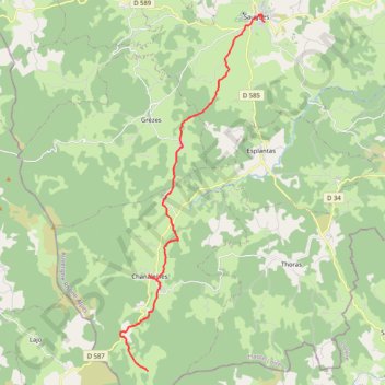 Saugues - Le Sauvage - Chemin de Compostelle GPS track, route, trail