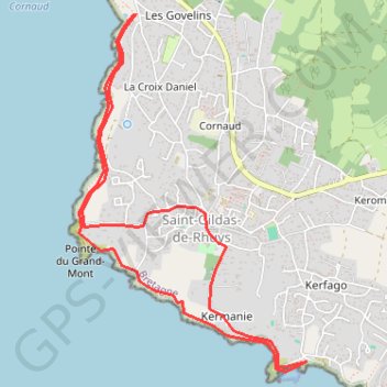 Saint gildas GPS track, route, trail