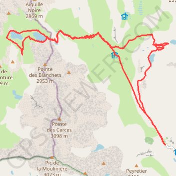 La Vallée de Névache GPS track, route, trail