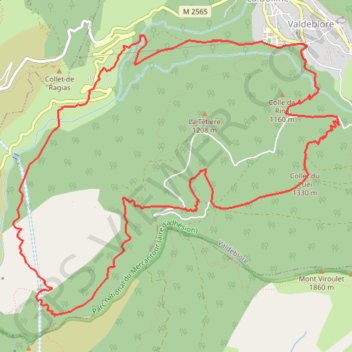Repérage - La Serena col st donat GPS track, route, trail