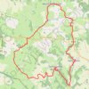 En vélo sur les monts du Lévézou en Aveyron GPS track, route, trail