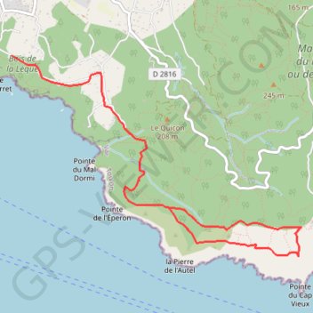 Cap sicié GPS track, route, trail