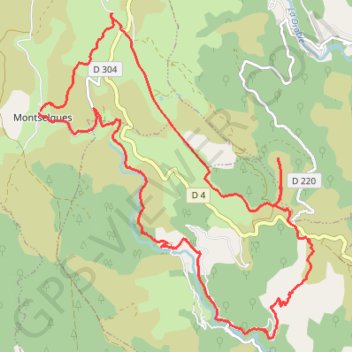 Montselgues GPS track, route, trail