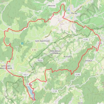 Lac du Ternay (Pilat) GPS track, route, trail
