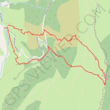 Rocher du Baconnet depuis Gresse (Vercors) GPS track, route, trail