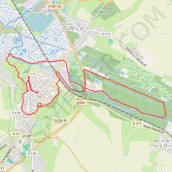 Montreuil GPS track, route, trail