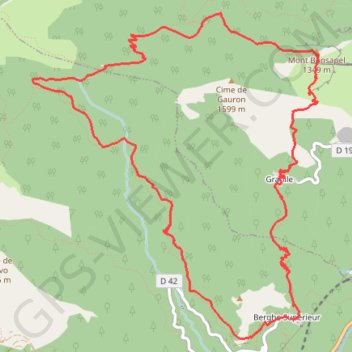 Tour de Gauron GPS track, route, trail
