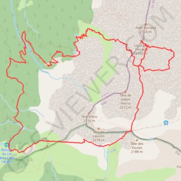 Grand Ferrand par les Charances (Dévoluy) GPS track, route, trail