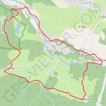 Sancy - Les Grottes - Secteur Saint-Diéry GPS track, route, trail