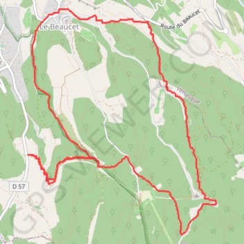Le Beaucet - Saumane GPS track, route, trail