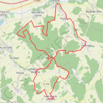 Circuit des Dolmens GPS track, route, trail