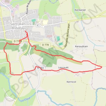 SAINT-JEAN-BREVELAY (1) GPS track, route, trail