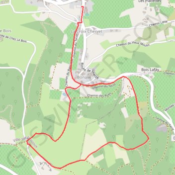 Tour 3-4Km GPS track, route, trail