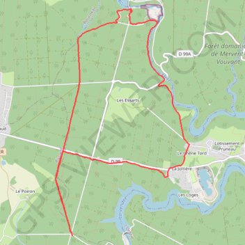 Marche de Mervent GPS track, route, trail