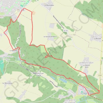 Le Mesnil Saint Denis GPS track, route, trail