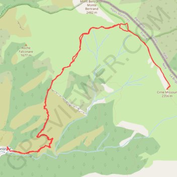 Cime Missoun GPS track, route, trail