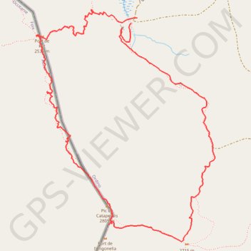 Pic de Cataperdís 2807 GPS track, route, trail