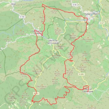 Embres et Castelmaure GPS track, route, trail